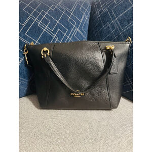 Coach Black Pebbled Leather Crossbody Bag